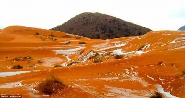 Unbelievable! Snow Falls in the Sahara Desert for the First Time in 37 Years (See Beautiful Photos)